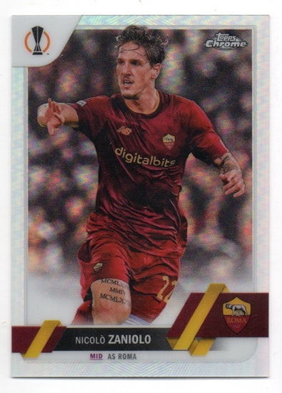 2022-23 Topps Chrome UEFA Club Competitions Refractors #51 Nicolo Zaniolo (15-U11-ASROMA)