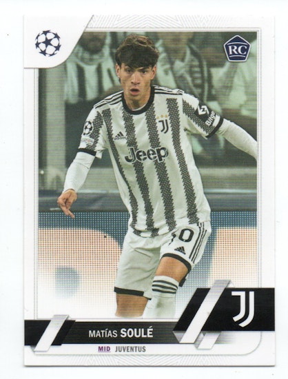 2022-23 Topps UEFA Club Competitions #147 Matias Soule (10-U2-JUVENTUS)