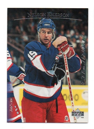 1995-96 Upper Deck Electric Ice #178 Nelson Emerson (10-W3-NHLJETS)