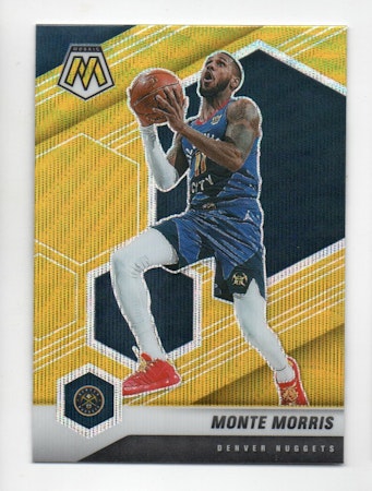 2020-21 Panini Mosaic Mosaic Gold Wave #87 Monte Morris (20-W2-NBANUGGETS)