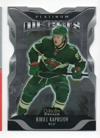 2021-22 O-Pee-Chee Platinum Platinum Die Cuts #DC9 Kirill Kaprizov (15-V5-NHLWILD)