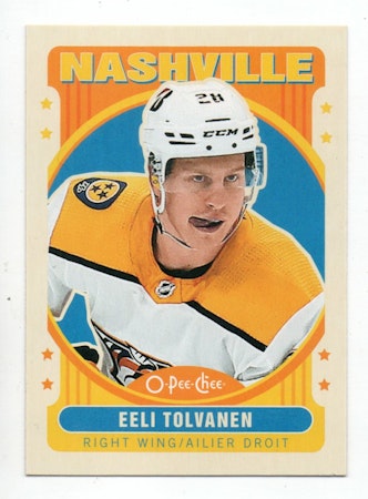 2021-22 O-Pee-Chee Retro #211 Eeli Tolvanen (10-W4-PREDATORS)