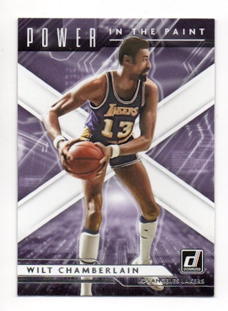 2021-22 Donruss Power in the Paint #1 Wilt Chamberlain (20-W7-NBALAKERS)