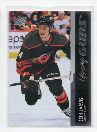 2021-22 Upper Deck #745 Seth Jarvis YG RC (100-W6-HURRICANES)