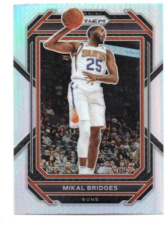 2022-23 Panini Prizm Prizms Silver #120 Mikal Bridges (12-V13-NBASUNS)