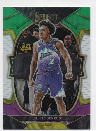 2022-23 Select Prizms Green White Purple #23 Collin Sexton (15-V14-NBAJAZZ)