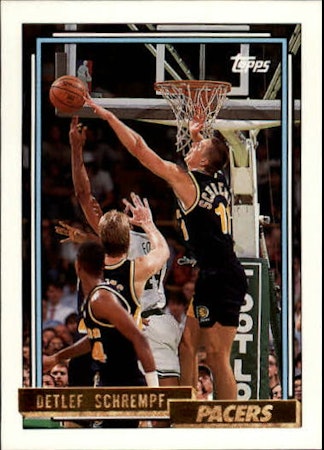 1992-93 Topps Gold #64 Detlef Schrempf (10-X11-NBAPACERS)