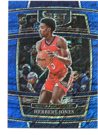 2021-22 Select Prizms Blue Shimmer #45 Herbert Jones (20-X9-NBAPELICANS)