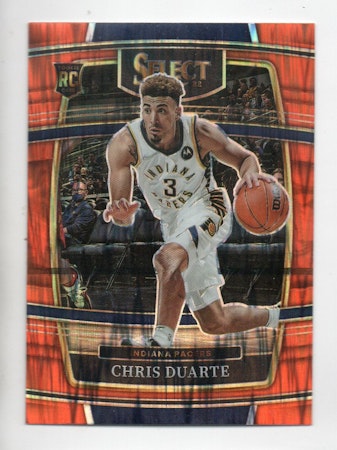 2021-22 Select Prizms Orange Flash #41 Chris Duarte (20-X9-NBAPACERS)