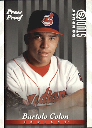 1997 Studio Silver Press Proofs #159 Bartolo Colon (12-Y8-MLBINDIANS)