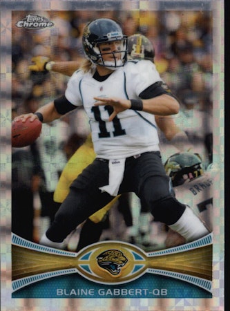 2012 Topps Chrome Xfractors #55 Blaine Gabbert (15-Y8-NFLJAGUARS)