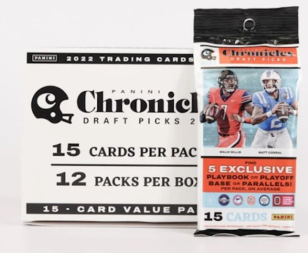 2022 Panini Chronicles Draft Picks Football (Jumbo Value 12-Pack)