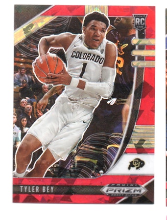 2020-21 Panini Prizm Draft Picks Prizms Red Ice #75 Tyler Bey (12-Y9-NBAOTHERS)