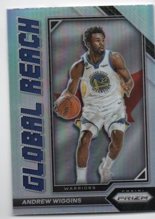 2022-23 Panini Prizm Global Reach Prizms Silver #5 Andrew Wiggins (20-X14-NBAWARRIORS)