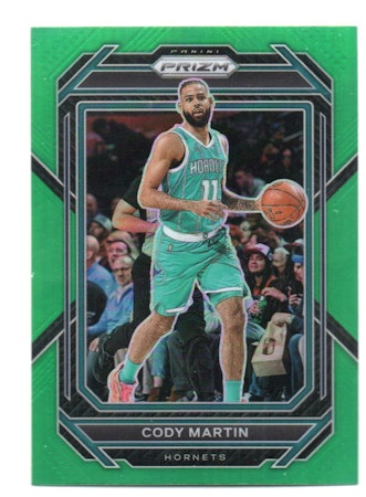 2022-23 Panini Prizm Prizms Green #156 Cody Martin (12-X9-NBAHORNETS)