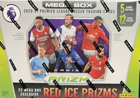 2020-21 Panini Prizm Premier League Soccer (Red Ice Prizms Mega Box)
