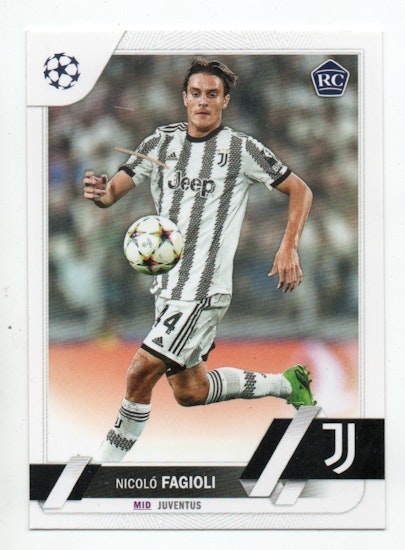 2022-23 Topps UEFA Club Competitions #53 Nicolo Fagioli (10-X12-SOCCERJUVENTUS)