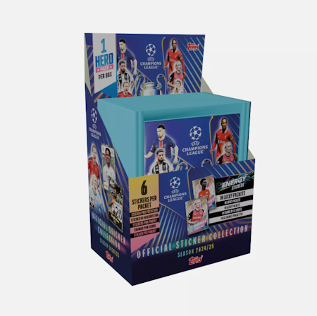 2024-25 Topps UEFA Champions League Stickers (Hel Displaybox)