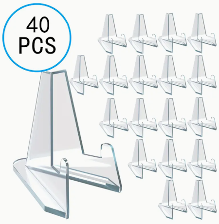 40-PACK TRANSPARENTA KORTSTÄLL