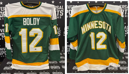 MATT BOLDY - MINNESOTA WILD - SIGNERAD JERSEY MED CERT