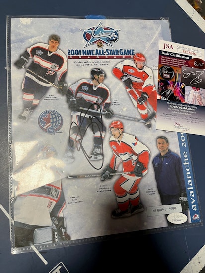 JOE SAKIC - SIGNERAT FOTO FRÅN ALL-STAR GAME (3000 EX - JSA CERTIFIKAT)