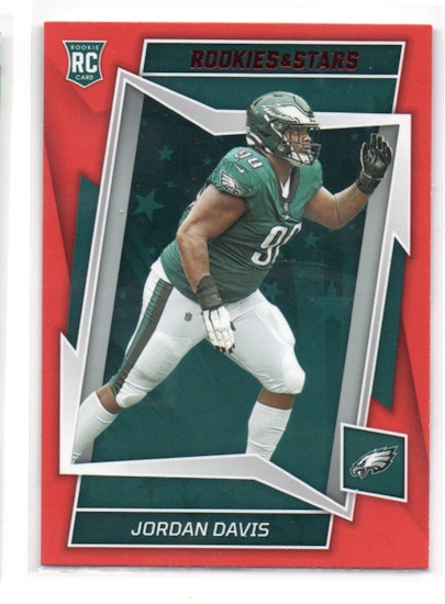 2022 Rookies and Stars Red #174 Jordan Davis (20-EE13-NFLEAGLES)