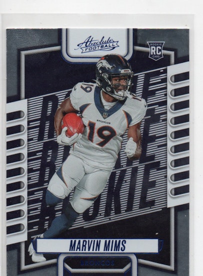 2023 Absolute #122 Marvin Mims RC (12-EE13-NFLBRONCOS)