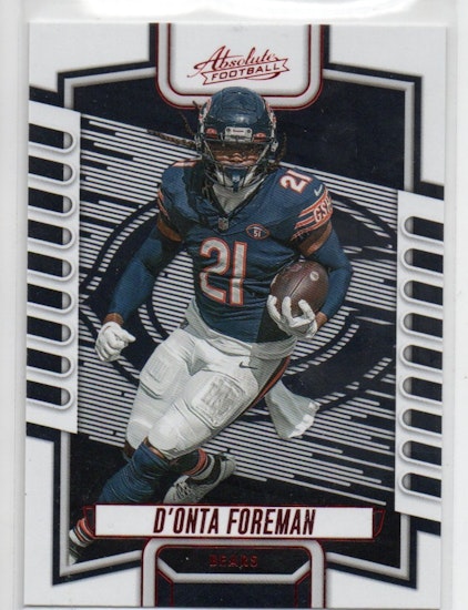 2023 Absolute Red #62 D'Onta Foreman (20-EE13-NFLBEARS)