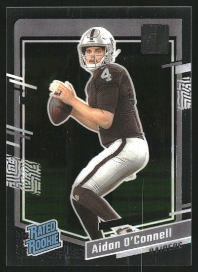 2023 Clearly Donruss #51 Aidan O'Connell RR RC (25-EE7-NFLRAIDERS)