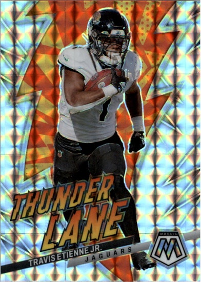 2023 Panini Mosaic Thunder Lane Mosaic #1 Travis Etienne Jr. (20-DD12-NFLJAGUARS)