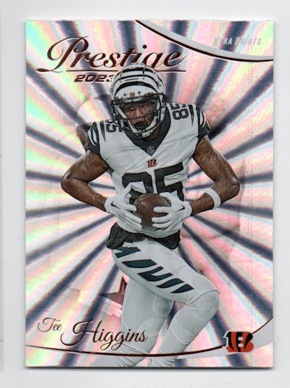 2023 Prestige Xtra Points Sunburst #65 Tee Higgins (15-EE14-NFLBENGALS)