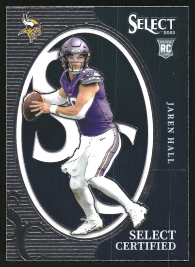 2023 Select Select Certified Rookies #14 Jaren Hall (12-EE9-NFLVIKINGS)