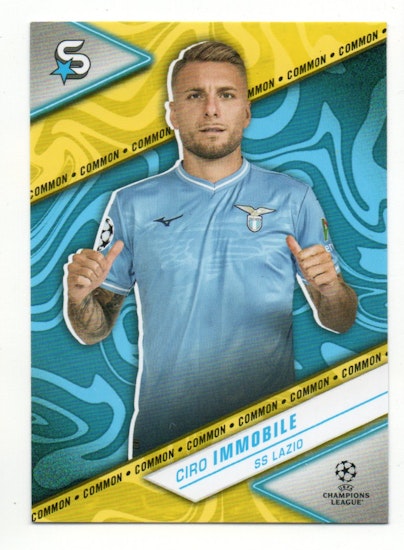 2023-24 Topps UEFA Club Competitions Superstars Yellow #153 Ciro Immobile (12-EE5-SOCCERLAZIO)