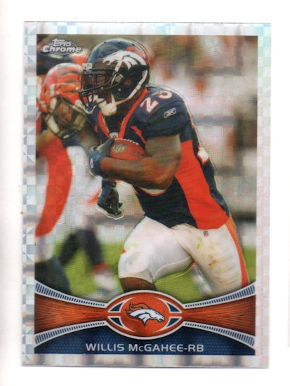 2012 Topps Chrome Xfractors #150 Willis McGahee (12-FF8-NFLBRONCOS)
