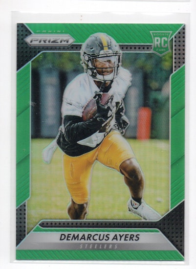 2016 Panini Prizm Prizms Green #201 Demarcus Ayers (15-FF8-NFLSTEELERS)