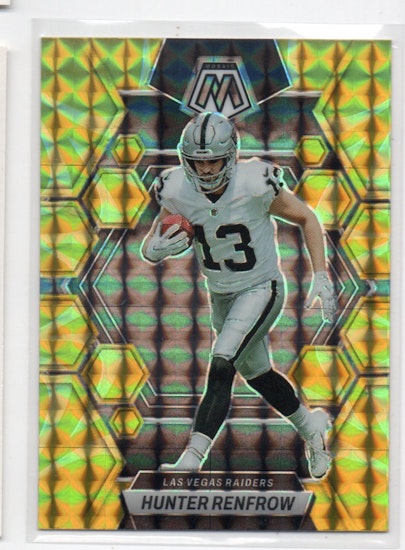 2023 Panini Mosaic Mosaic Reactive Yellow #121 Hunter Renfrow (15-FF8-NFLRAIDERS)