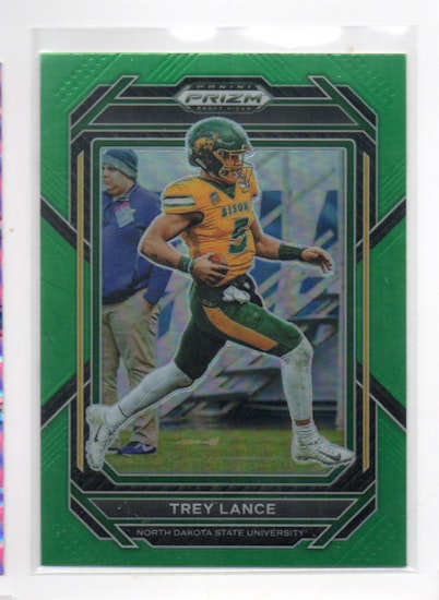 2023 Panini Prizm Draft Picks Prizms Green #97 Trey Lance (15-FF8-NFLOTHERS)