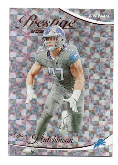 2023 Prestige Xtra Points Hyper #97 Aidan Hutchinson (20-FF8-NFLLIONS)