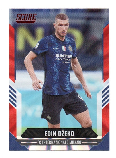 2021-22 Score FIFA Red Lava #190 Edin Dzeko (15-FF11-SOCCERINTER)