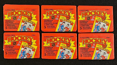 1987-88 O-Pee-Chee Hockey Stickers (One Single Pack)