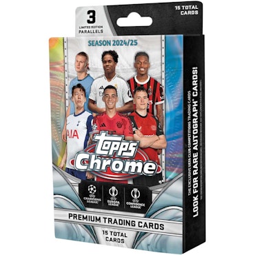 2024-25 Topps Chrome UEFA Club Competitions Soccer (Hanger Box)