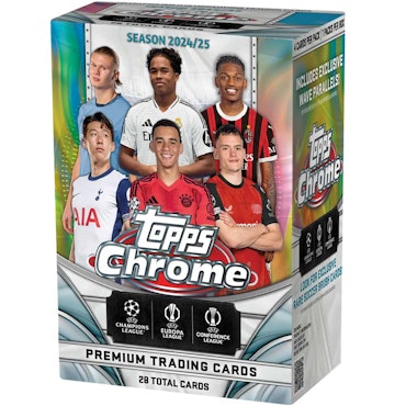 2024-25 Topps Chrome UEFA Club Competitions Soccer (Blaster Box)