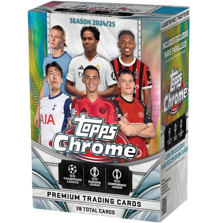 2024-25 Topps Chrome UEFA Club Competitions Soccer (Blaster Box)