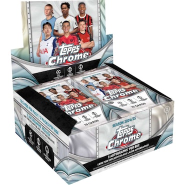 2024-25 Topps Chrome UEFA Club Competitions Soccer (Jumbo Box)