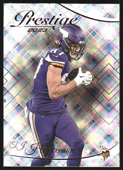 2023 Prestige Xtra Points Diamond #195 T.J. Hockenson (15-GG10-NFLVIKINGS)