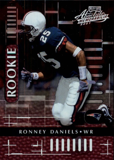 2001 Absolute Memorabilia #127 Ronney Daniels RC (15-II4-NFLPATRIOTS)