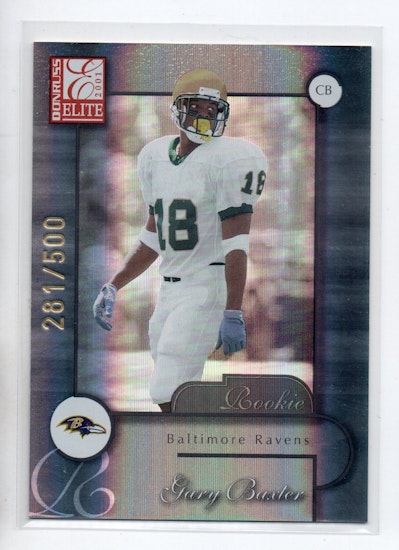 2001 Donruss Elite #196 Gary Baxter RC (20-II4-NFLRAVENS)