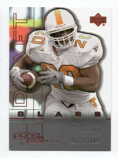 2001 Upper Deck Pros and Prospects #110 Travis Henry RC (25-II4-NFLOTHERS)