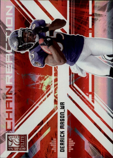 2009 Donruss Elite Chain Reaction Red #11 Derrick Mason (20-II4-NFLRAVENS)