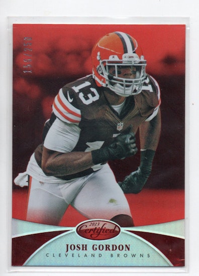 2013 Certified Mirror Red #11 Josh Gordon (20-II4-NFLBROWNS)